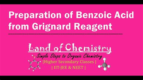 Preparation Of Benzoic Acid From Grignard Reagent Phenyl Magnesium