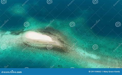 Top Down View Of Naked Island In Surigao Del Sur Stock Footage Video