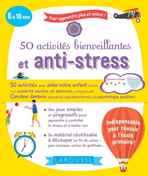 Mon Cahier Anti Stress Des Activit S Pour Apprivoiser Le Stress