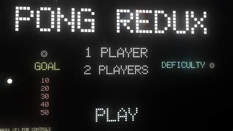 Pong Redux A Complete And Unique Remake Of The Classic Pong Game Release Announcements