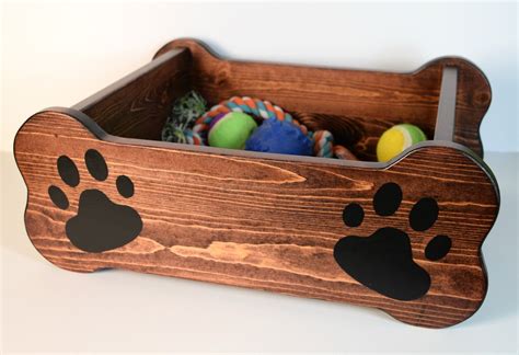 Wood Pet Toy Storage Bone Shaped Animal Bed Puppy Kennel Etsy In 2021