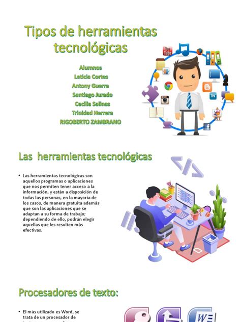 Tipos De Herramientas Tecnológicas Pdf Microsoft Excel Microsoft Powerpoint