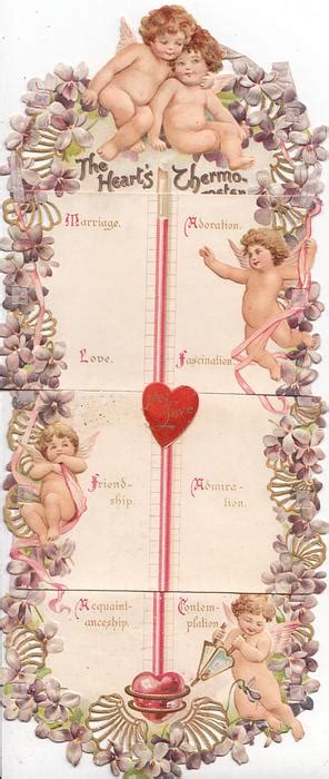 The Hearts Thermometer My Love On 3rd Sheet 5 Nude Cupids With