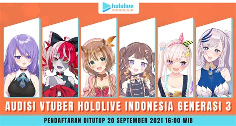 Hololive Indonesia On Twitter Pengumuman Audisi Vtuber Hololive