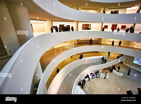 New York Manhattan United States Solomon R Guggenheim Museum Stock