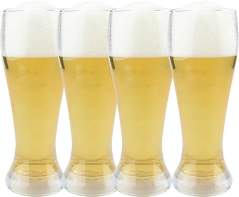 Plastic Pilsner Glasses 16 Oz Unbreakable Classic Beer Glasses Clear Drinking Glass Bpa Free