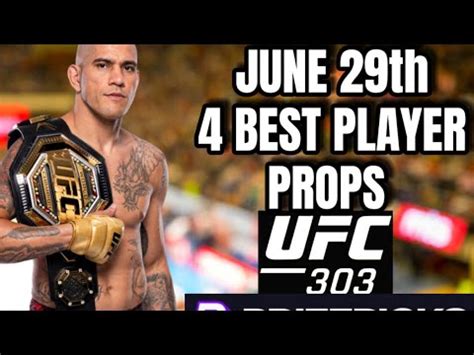 8 1 RUN UFC 303 PRIZEPICKS SATURDAY 06 29 2024 4 BEST PLAYER