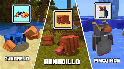 Minecraft 1 21 CANGREJOS ARMADILLOS Y PINGÜINOS en MINECRAFT 1 21