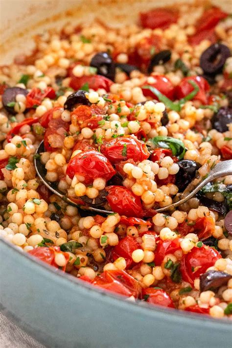 Israeli Couscous With Tomato And Olives Jessica Gavin