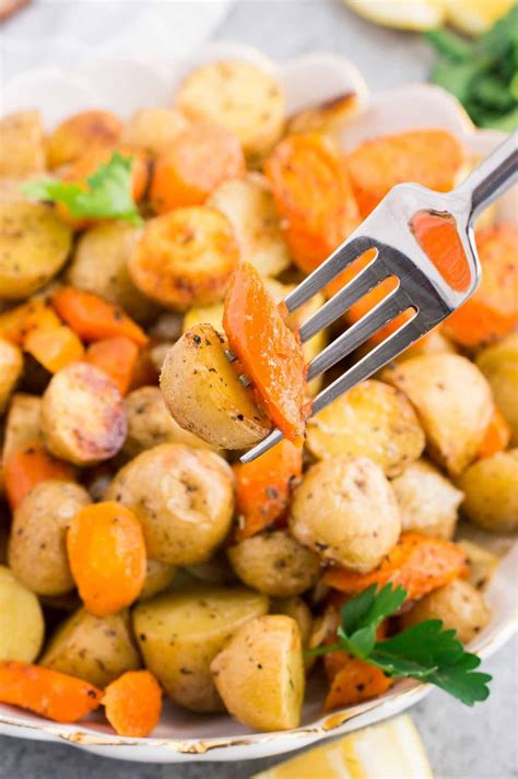 Roasted Potatoes And Carrots Delicious Meets Healthy