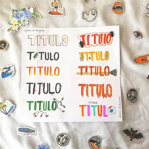 Titulos Con Tem Tica De Oto O Y Halloween Titles With Thematic Of