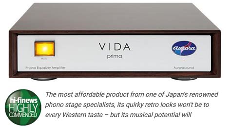 Aurorasound Vida Prima Phono Preamplifier Review By Hi Fi News Hi Fi