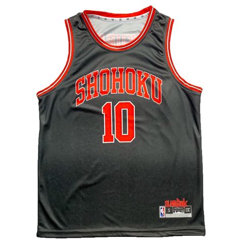 Jual Jersey Sakuragi Hanamichi Shohoku 10 Slam Dunk Hitam Merah Putih