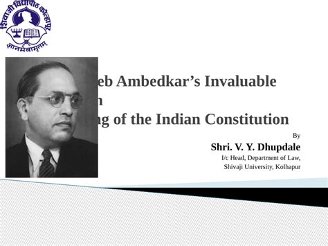 Pdf Dr B R Ambedkars Contribution To The Making Of Indian