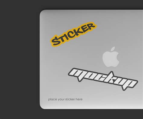 Free Laptop Sticker Mockup :: Behance