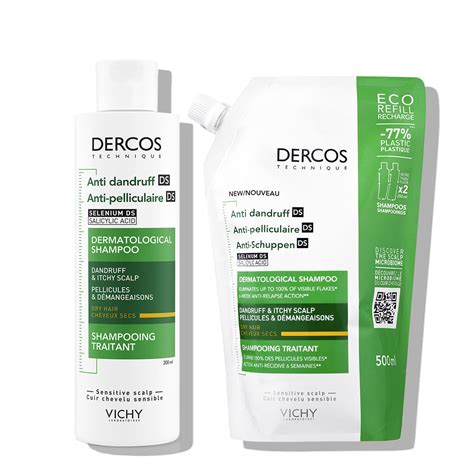 Vichy Dercos Anti Dandruff Advanced Action Shampoo For Dry Hair