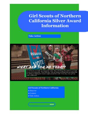 Fillable Online Hdlacviet Girl Scouts Of Northern California Silver