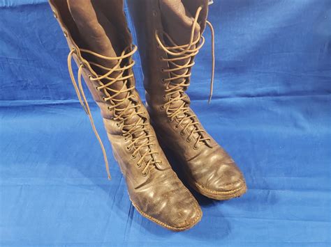 HOBNAIL OFFICER BOOTS WWI Doughboy Military Collectables Springfield