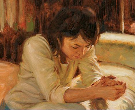 Woman Kneeling In Prayer Painting