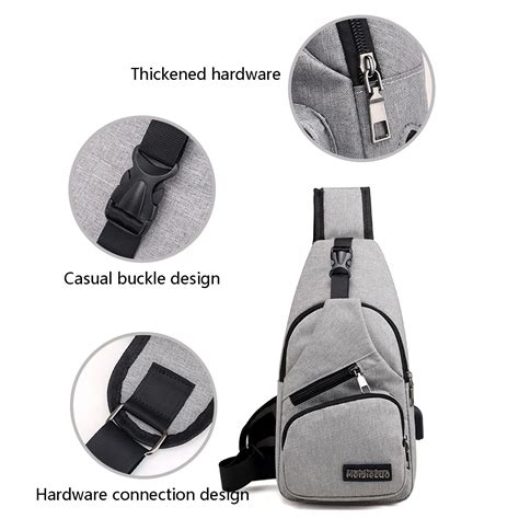 Guoxxzi Crossbody Sling Bag Men Cell Phone Shoulder Holster Men Strap Bag Crossbody Backpack