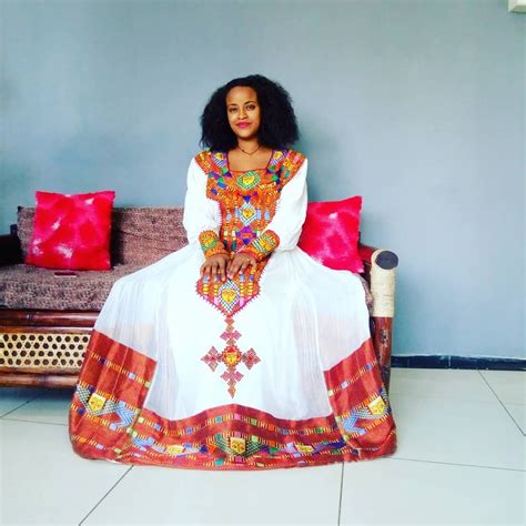 Eleni Habesha Dress Ethiopian Traditional Dress Traditional Dresses