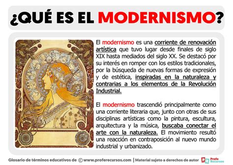 Qu Es El Modernismo Definici N De Modernismo