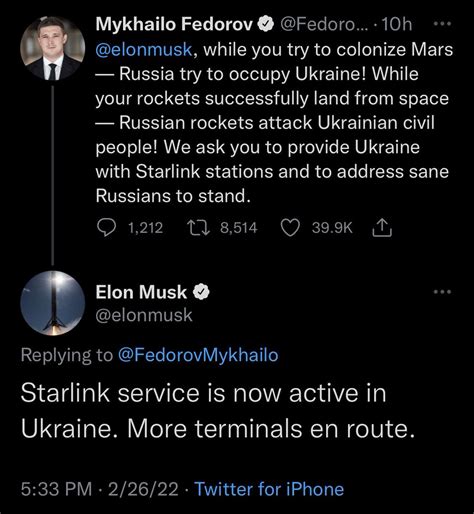 Elon Musk Star Link Uydular N Ukrayna Ya A T Typelish