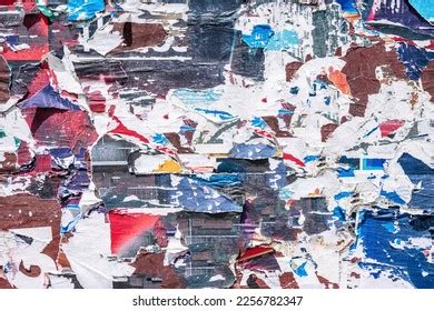 Torn Paper Collage Background On Old Stock Photo 2256782347 | Shutterstock