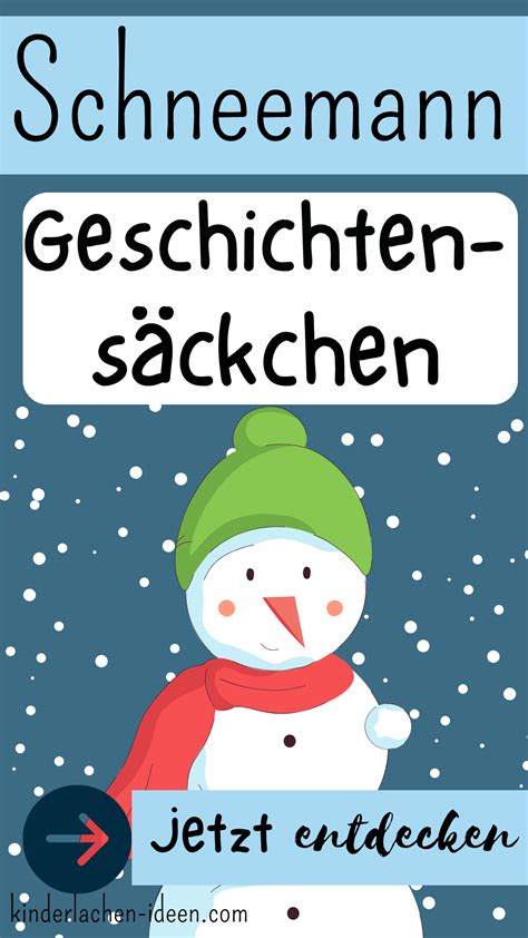 Geschichtensäckchen Schneemann zum Thema Winter kinderlachen ideen