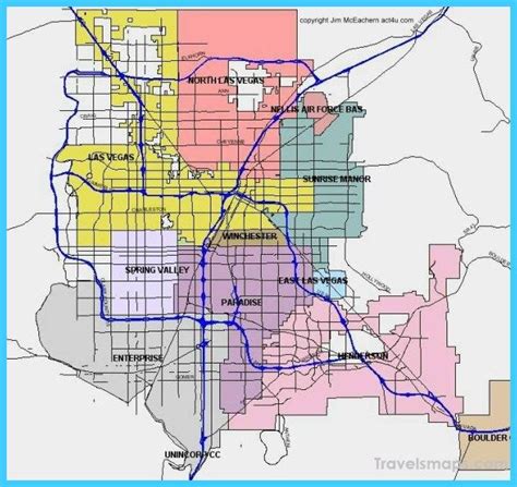 Detailed Map Las Vegas Nv