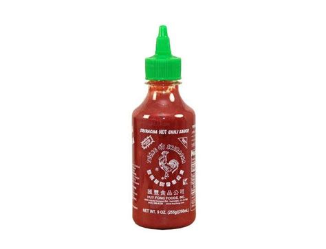 Huy Fong Sriracha Hot Chili Sauce 9oz Bottle Spicy Asian Garlic