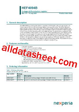 Hef Bt Datasheet Pdf Nexperia B V All Rights Reserved