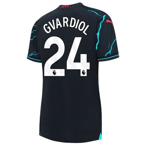 Women's Manchester City Third Jersey 2023/24 with GVARDIOL 24 printing ...