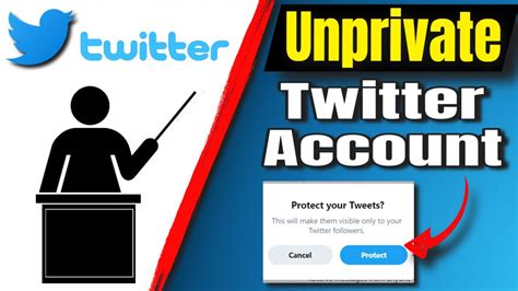 How To Unprivate Your Twitter Account Youtube