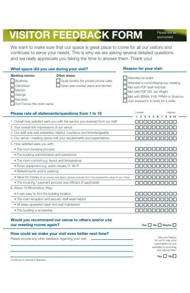 Free 38 Meeting Feedback Forms In Pdf Ms Word