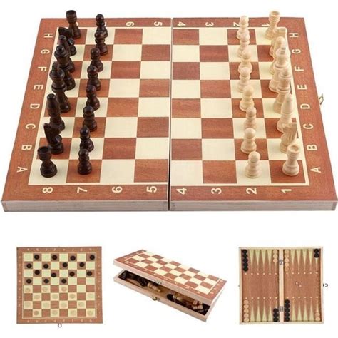 Jeu D Checs Pliant Classique En Bois Pour Des Activit S De Famille