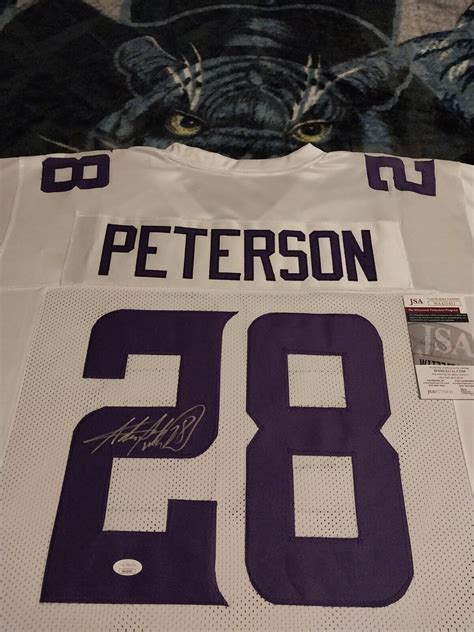 Adrian Peterson Autographed Minnesota Vikings Jersey Custom Beckett