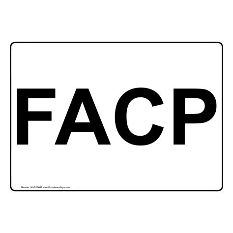 FACP Sign NHE-30646