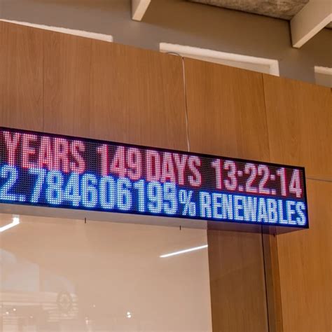 Climate Clock installed at the Design Museum | Future Observatory