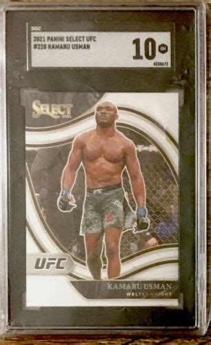 Panini Select Ufc Kamaru Usman Sgc Ebay