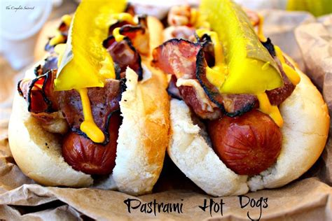 Pastrami Hot Dogs Kosher All Beef Jumbo Hot Dogs Steam Cooked Tossed