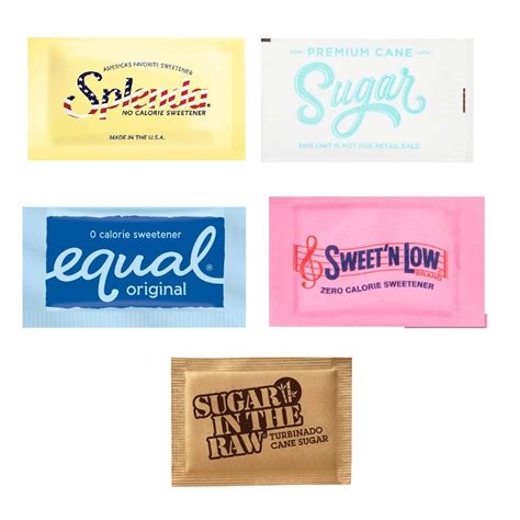 Bestbonus4u Sugar And Sweetener Assortment Packets Bundle