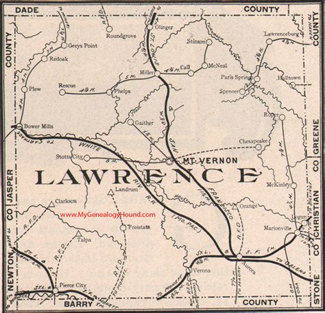 1914 Lawrence County Ohio Map Map