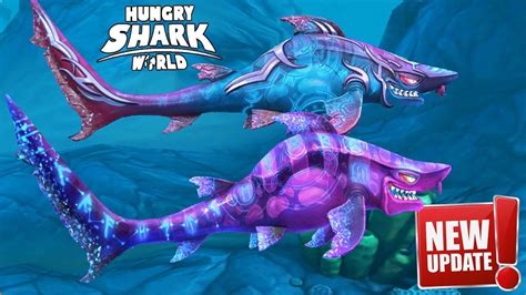 Hungry Shark World New Update Dark Magic Shark Vs Baldr Shark