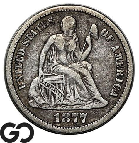 Cc Seated Liberty Dime Tougher Date Carson City Issue Ebay