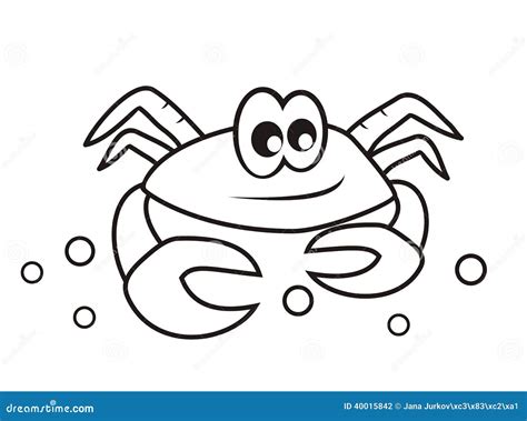 Crab Coloring Book Vector Illustration | CartoonDealer.com #97072320