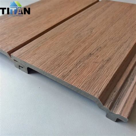 Outdoor Partition External Pvc Wood Plastic Exterior Wall Cladding