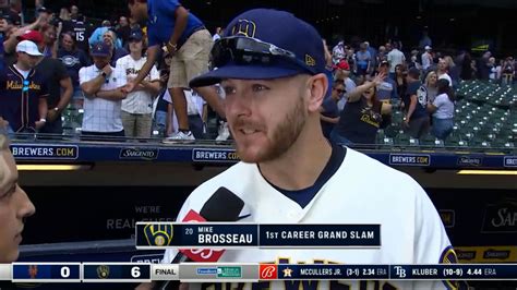 Mike Brosseau On His First Career Grand Slam 09 21 2022 Milwaukee