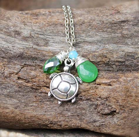 Hawaiian Honu Jewelry Sea Turtle Necklace By Mermaidtearsdesigns