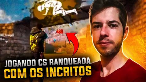 🔴 Free Fire Ao Vivo 🔴 🔥 Jogando Cs Ranqueada 🔥 Com Inscritos 🔥 Youtube